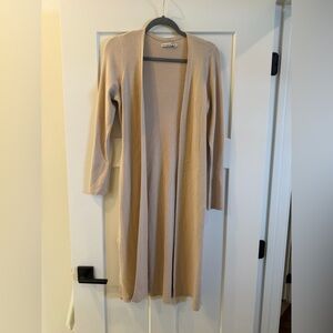 Abercrombie & Fitch Ribbed Beige Cardigan